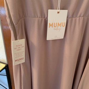 Show Me Your MuMu Faith Maxi Dress- Soft Beige Chiffon
